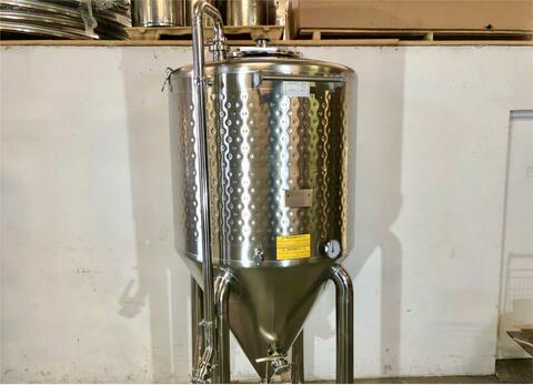 304 stainless steel tank - Cylindro-conical - Closed - On feet - 10/22-2