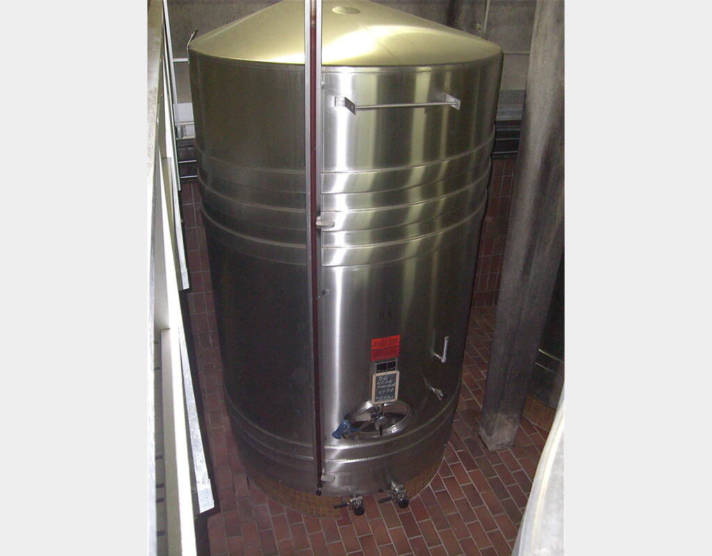 CUVE DE STOCKAGE VINIFICATION INOX 316 L - Volume : 9.500 litres