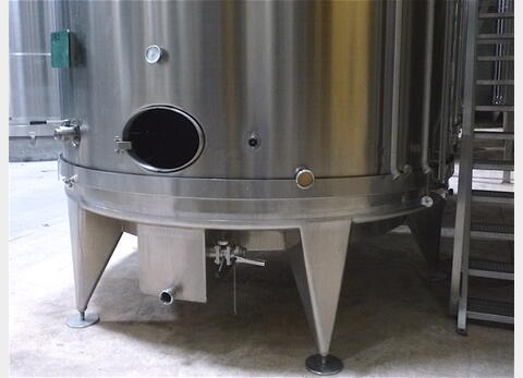 Cuve stockage INOX 316L sur pieds - Volume : 360 hecto (36000 litres)