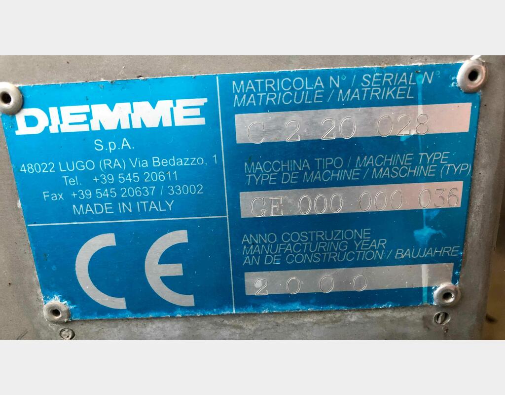 Pressoir 50 HL cage ouverte - Marque : DIEMME