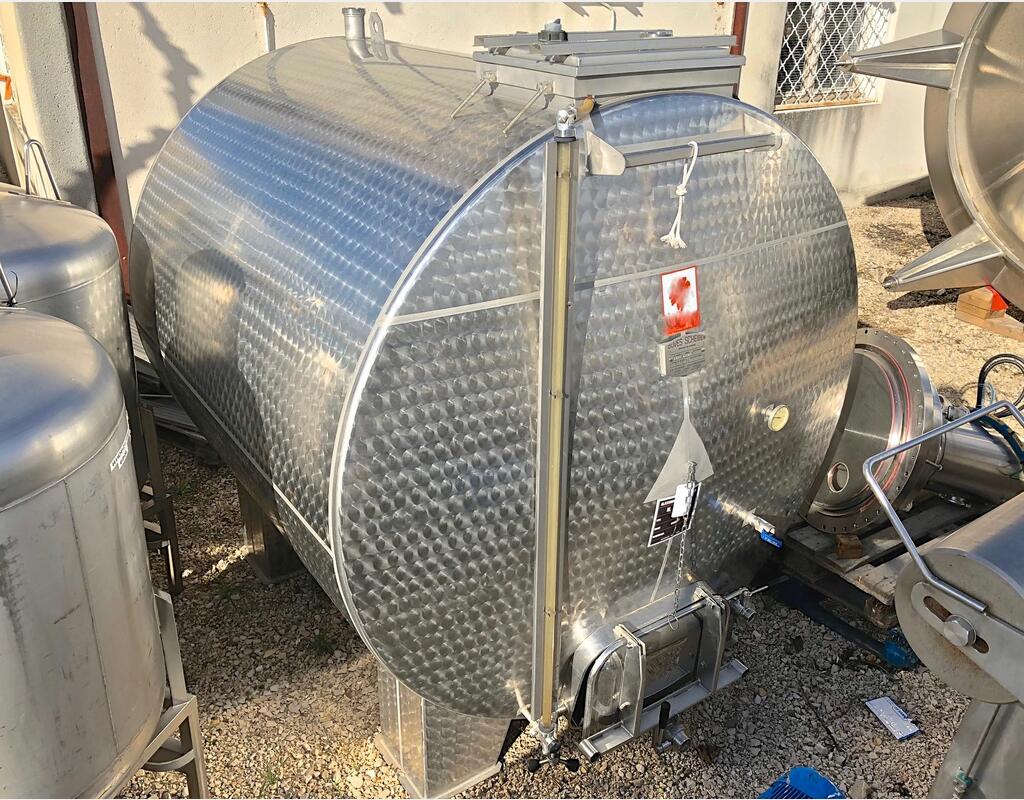 Cuve inox autopigeante - capacité 50 hls (5000 litres)