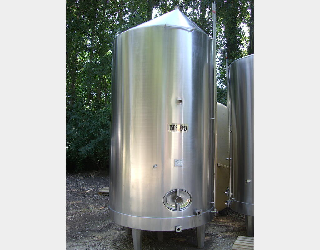 Cuve inox de stockage 89.40hls - Marque : Lagouarde, année 1990