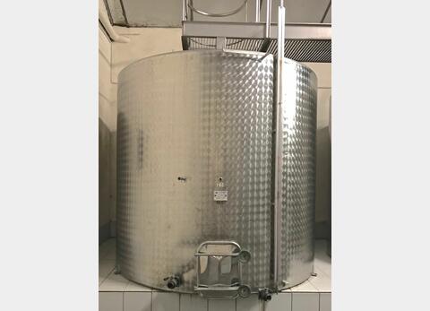 Cuve inox cylindrique verticale - Volume : 155 hls (15500 litres)