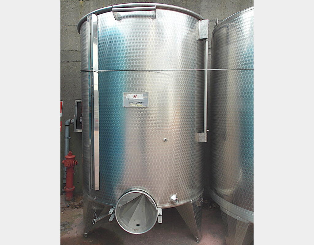 Cuve à chapeau flottant en INOX - Volume : 4000 litres