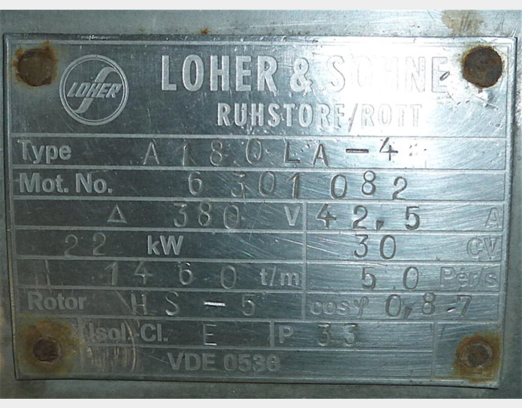 Centrifugeuse LOHER & SOHNE (TH14)