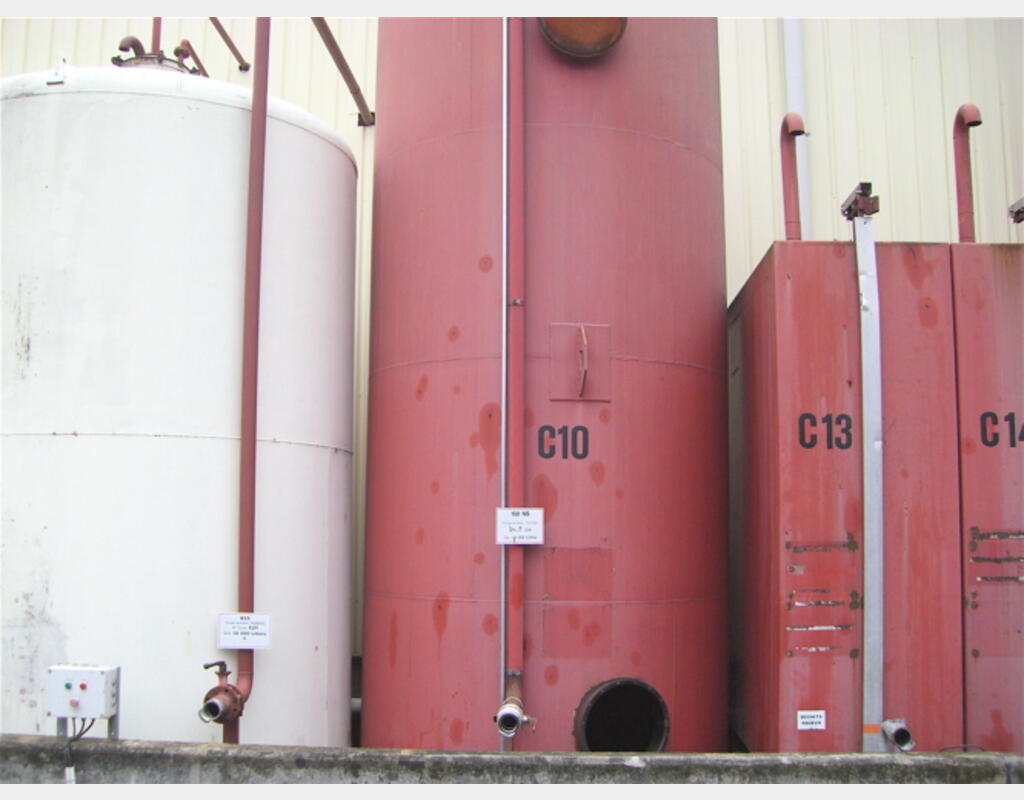 Cuve de stockage ACIER, 30000 litres - Fond bombé