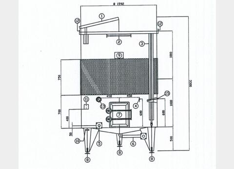 Cuve inox chapeau flottant - Volume de 4000 litres (40 hls)