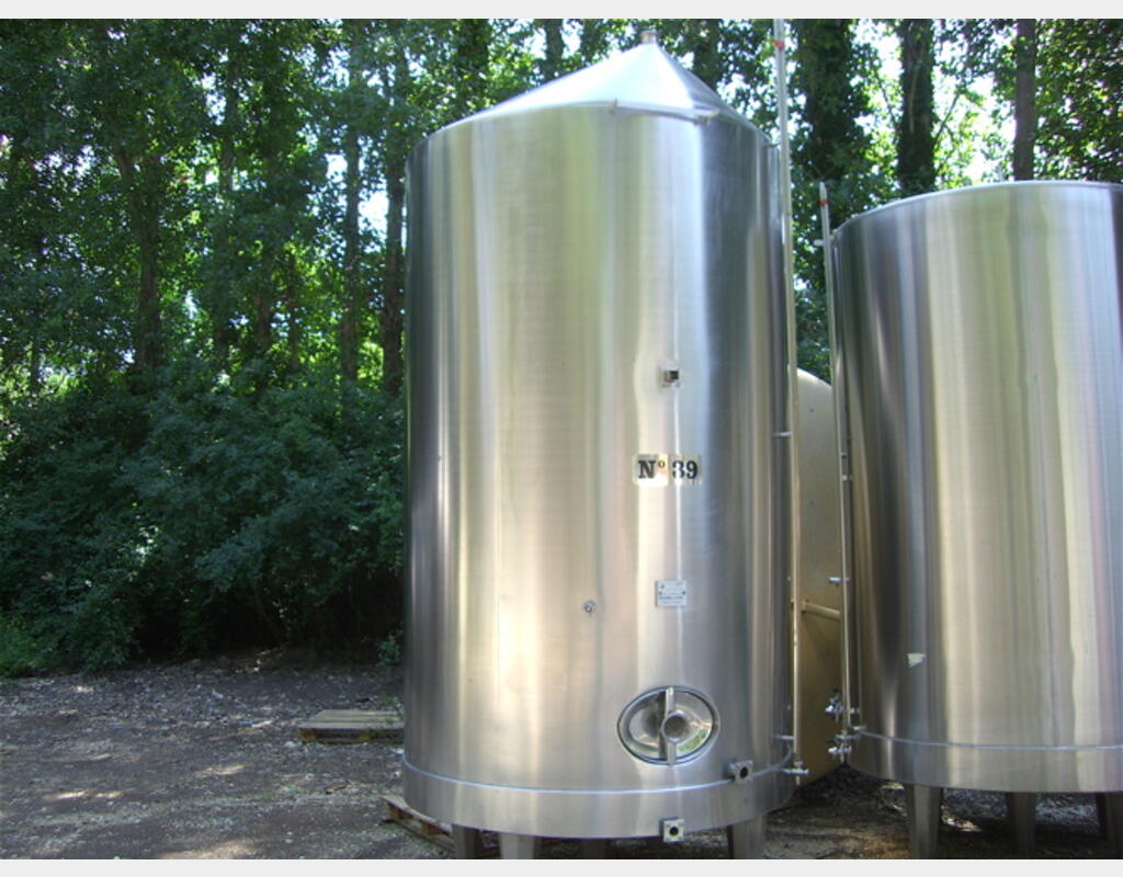 Cuve inox de stockage 89.40hls - Marque : Lagouarde, année 1990