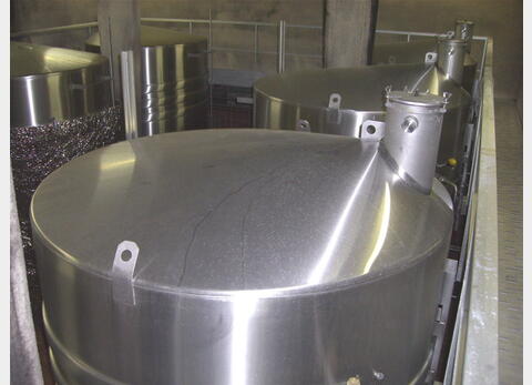 CUVE DE STOCKAGE VINIFICATION INOX 316 L - Volume : 9.500 litres