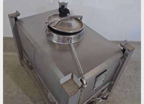 Conteneur INOX rectangulaire - Volume : 450 litres