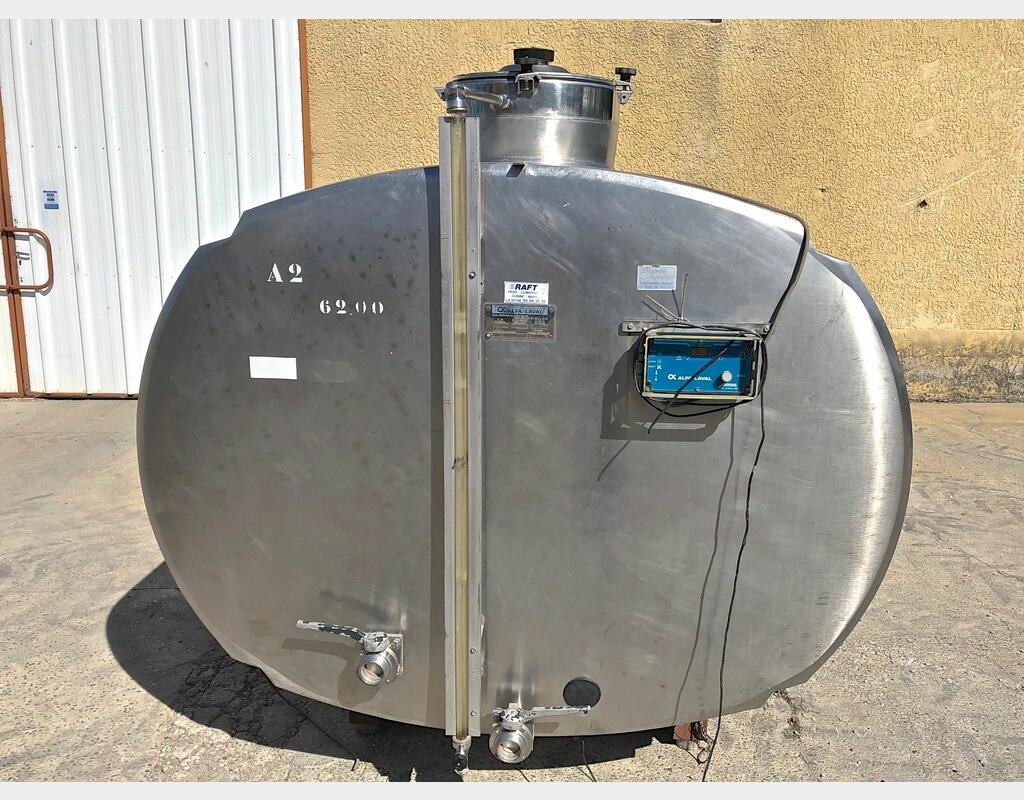 Tank à lait INOX - Volume : 6200 litres