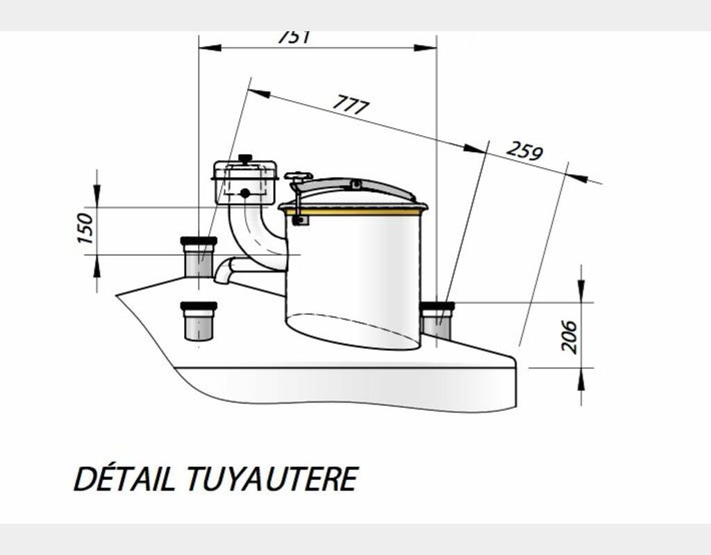 Cuve sur pieds avec circuit coquillé - Inox 316 L  Volume : 10 200 litres