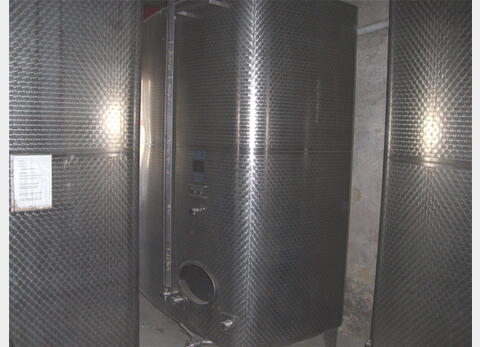 Cuve de stockage en INOX 304 - Volume : 13500 litres.