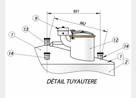 Cuve sur pieds avec circuit coquillé - INOX 316L Volume : 20 600 litres