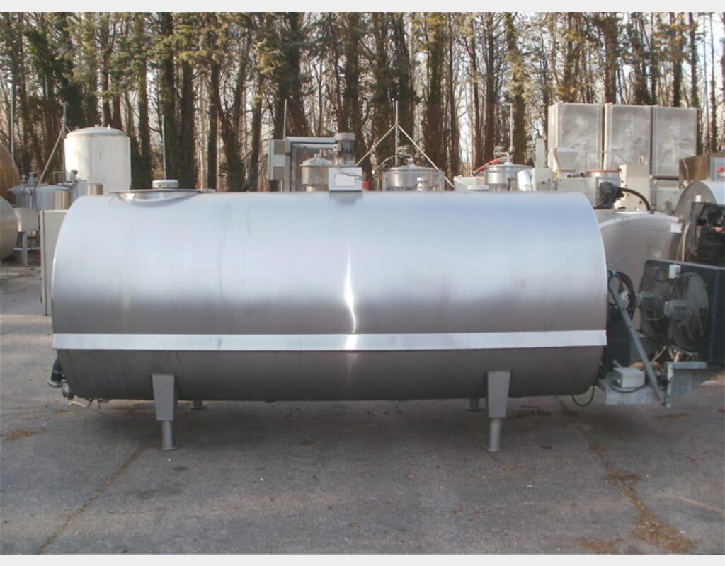 Tank à lait - Volume : 2580 litres