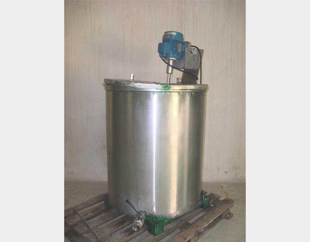 Cuve de mélange, INOX 304L - Cylindrique verticale