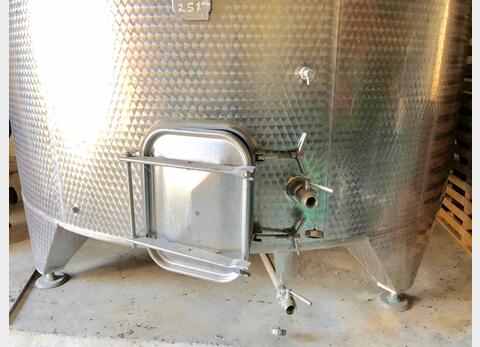 Stainless steel tank 304 L  - Conical bottom on feet
