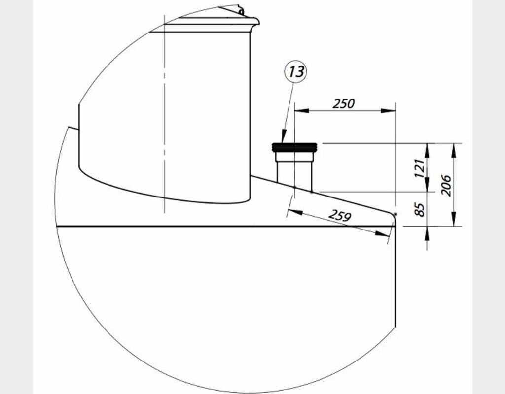 Cuve fermée sur pieds en INOX 316L - Volume : 20 600 litres