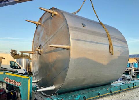 316L agitated stainless steel tank - Double jacketed and insulated circuit