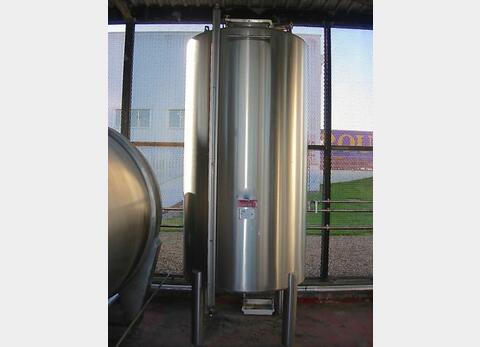 Cuve INOX cylindrique verticale - Volume : 5000 litres