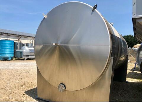 Stainless steel tank - Horizontal  - On stainless steel frame.