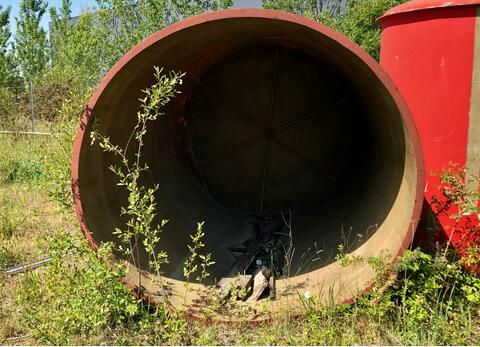 Fiberglass tank - Floating cap