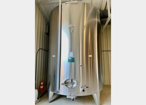 Stainless steel cylindrical tank - Vertical - On feet