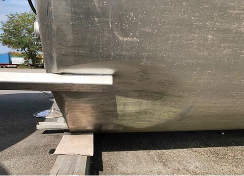 Cuve en acier inoxydable - Inox 304L - Fond plat incliné sur pieds