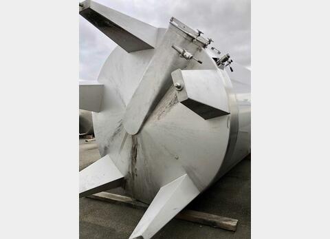 Stainless steel tank on legs - Conical bottom