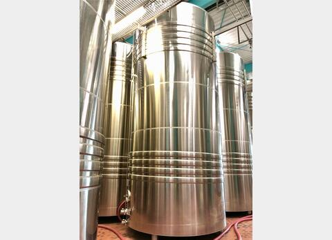 Cuve inox 316L - Fd incliné - Sur pieds - Vinification