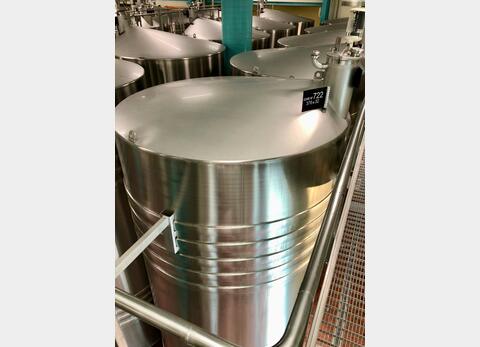 Cuve inox 316L - Fd incliné - Sur pieds - Vinification