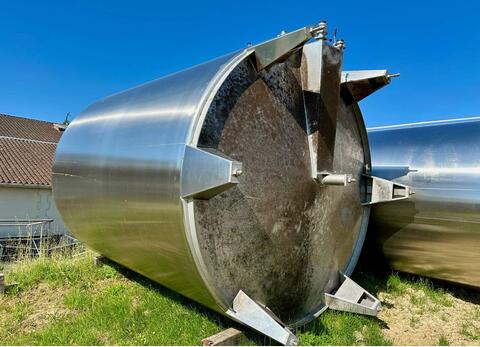 Closed 304 stainless steel tank - Vertical, flat-bottomed 2% on feet