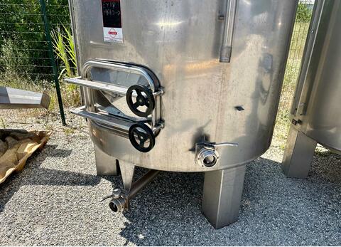 316 stainless steel tank - Conical bottom on feet