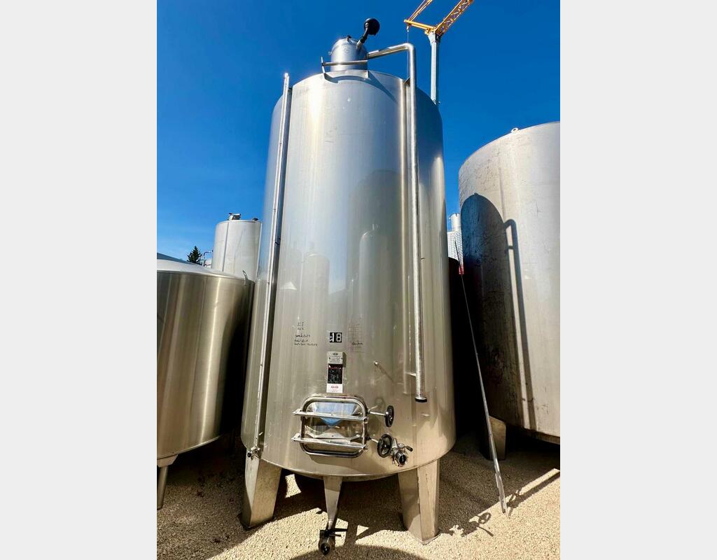 316 stainless steel tank - Conical bottom on feet