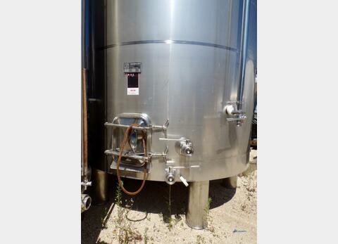 316 stainless steel tank - Conical bottom on feet