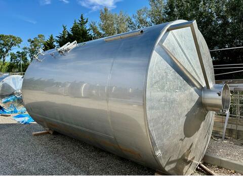 Flat-bottomed stainless steel tank - Storage