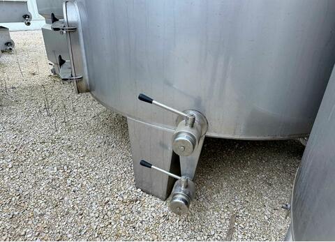 304 stainless steel tank - Closed - Conical bottom on feet