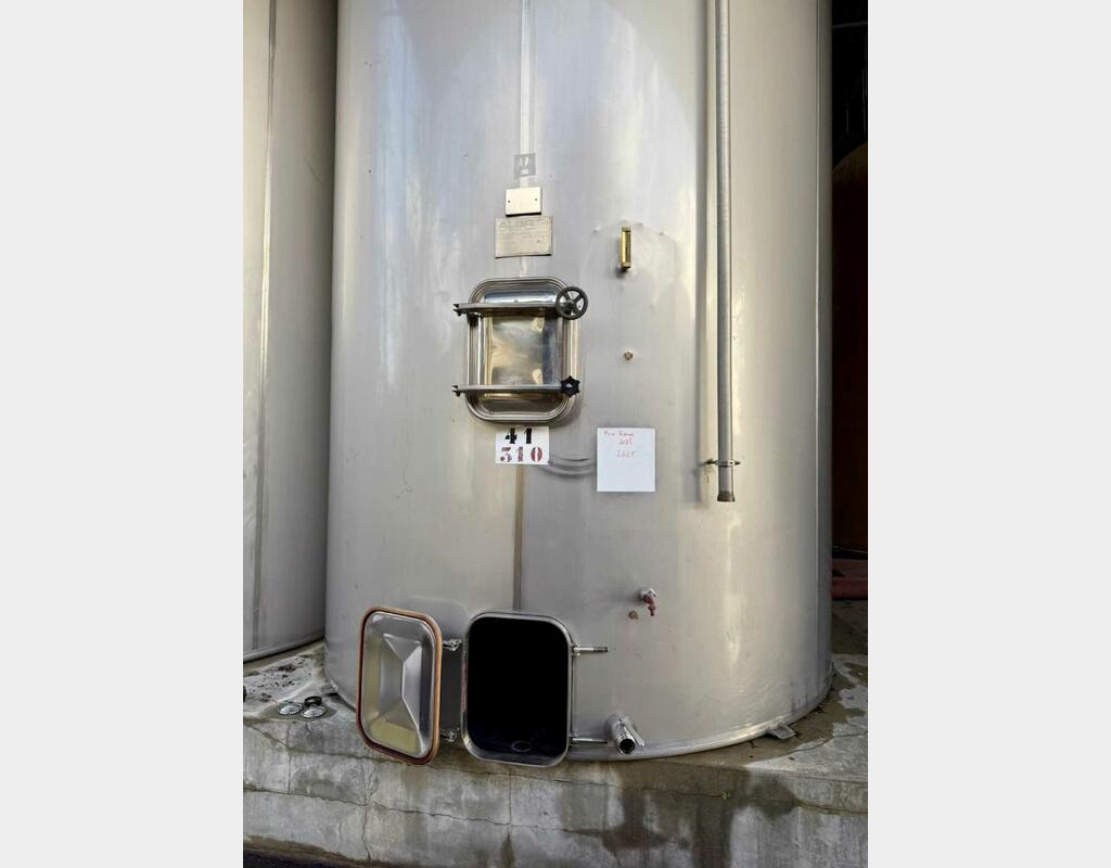 304 stainless steel tank - Closed - Flat bottom