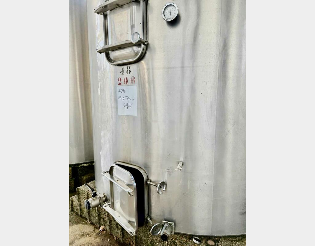 304 stainless steel tank - Closed - Flat bottom