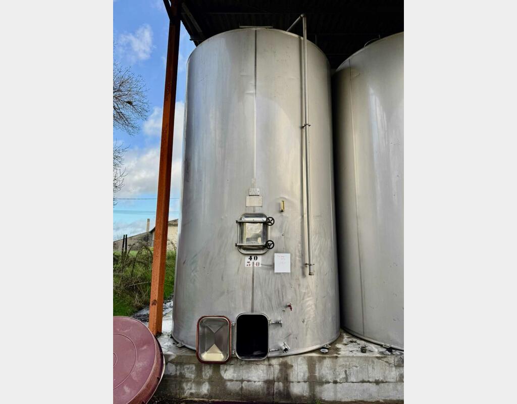 304 stainless steel tank - Closed - Flat bottom