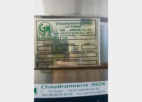 Cuve inox - Circuit serpentin