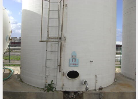 CUVE CYLINDRIQUE VERTICALE POLYESTER - Volume : 210.000 litres (2.100 hectos)