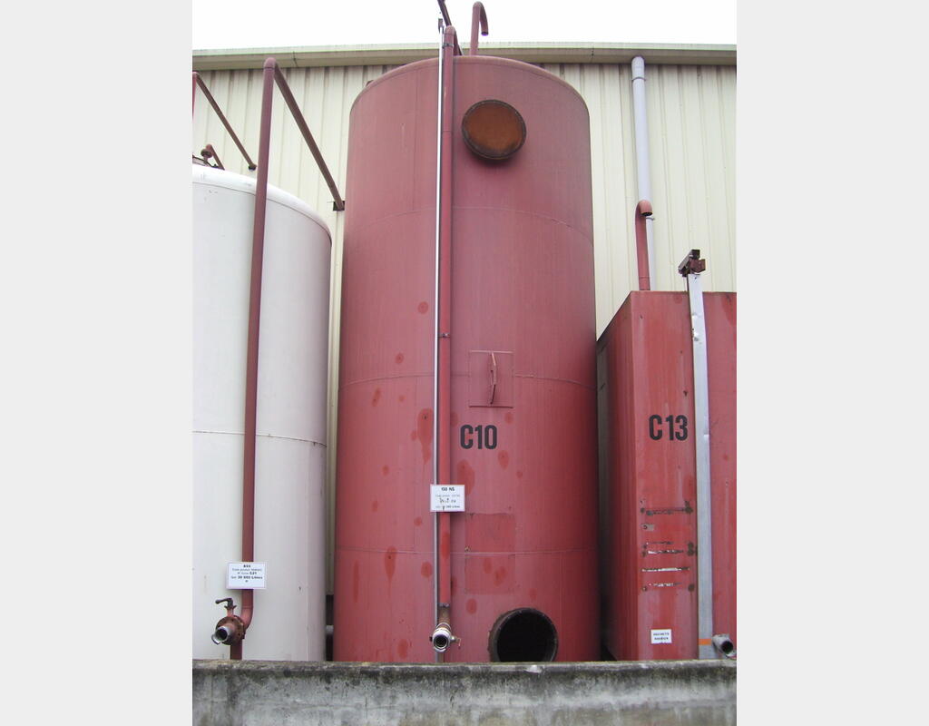 Cuve de stockage ACIER, 30000 litres - Fond bombé