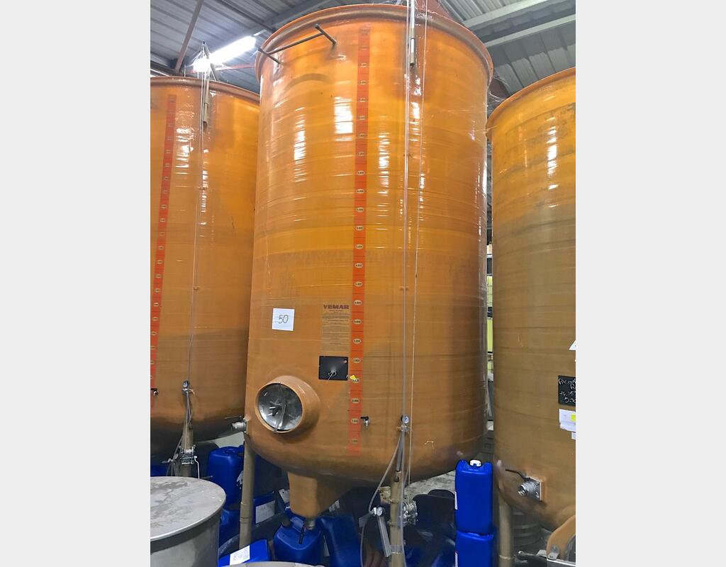 Cuve fibre cylindrique verticale - de 100 hls (10 000 l)